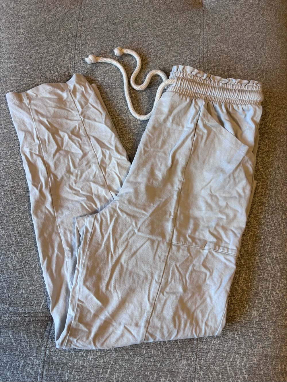 Universal Thread Light Gray Drawstring Jogger Pants
